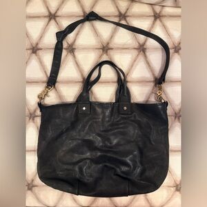 Clare V. leather messenger bag